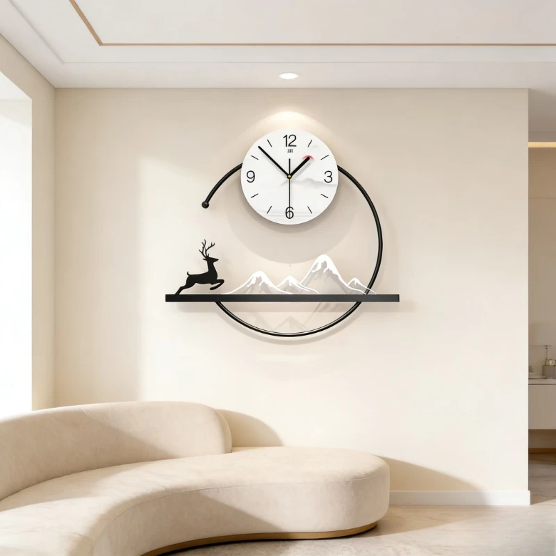 2025 New Model Living Room Digital Wall Clock Nordic Restaurant Clock Luxury Background Wall Mute Quartz Clock Home Decor Items