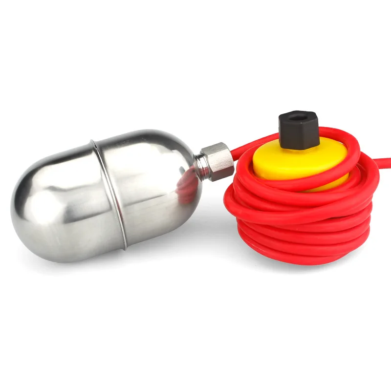 

Stainless steel high temperature floating ball automatic water level controller mercury floating ball switch silica gel cable