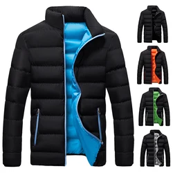 Autumn Winter Cold Jacket For Mens Thermal Coat Light Down Jackets Outwear Man Fashion Casual Windbreaker Male Clothes