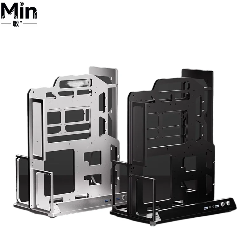 Aluminum Alloy Open Frame Case ATX MATX ITX EATX Water-cooled Portable Desktop Rack