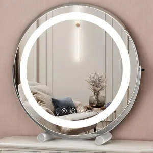 Home Decorations Mirror Wall Sticker Round Vanity Dresser Decorative Mirror Smart Frame Espejos Para Pared Styling YX50DM