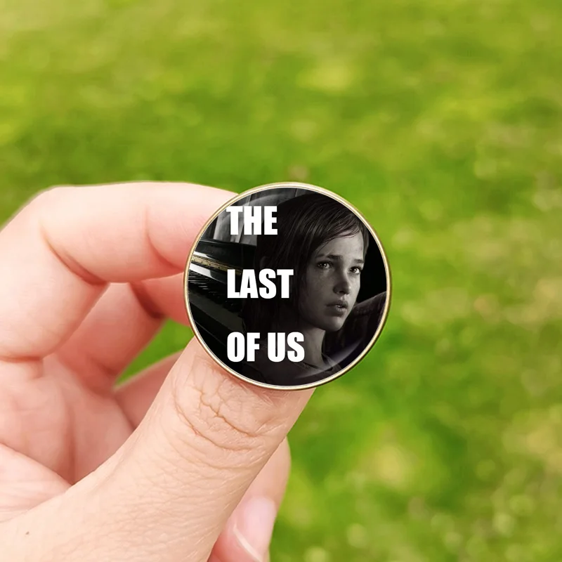 New The Last of Us 2 Pin Badges Ellie Figure Wings Rocket Spaceship Brooches for Men Women Fans Cosplay Backpack Glass Pins Gift