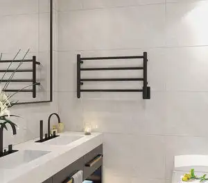 eu-Modern Design Professional  Hardwired  Waterproof Towel Warmer  Wall Mounted Electric Towel Warmer  with Timer#