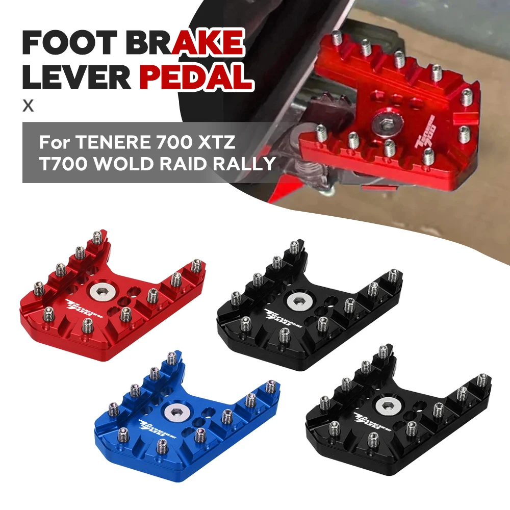 

TENERE700 Brake Pedal Enlarge Extender for YAMAHA TENERE 700 XTZ T700 WOLD RAID RALLY EDITION Brake Lever Extension Pedal Plate