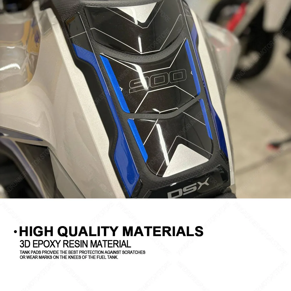 For Voge Valico 900DSX 2024 Motorcycle Accessories Waterproof Protective Sticker Tank Pad Sticker 3D Resin Protective Sticker