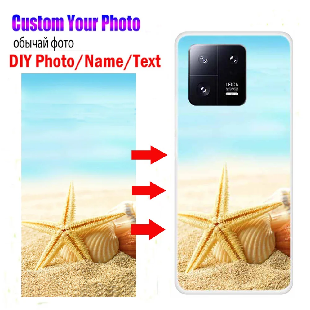 Customized DIY Photos Phone Cases for Xiaomi 13 Pro 13T 14T Clear TPU Cover DIY Image Design For Xiaomi 12 12T Pro 12X Soft Case