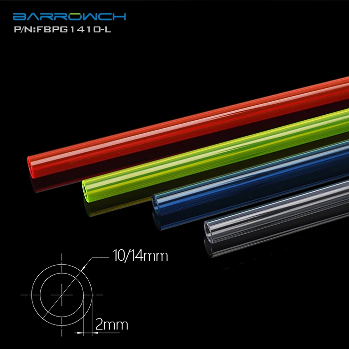 Barrow PETG Hard Tube ( 8/12mm - 10/14mm - 12/16mm ) Thickness 2mm Length 50cm Rigid Pipe 2pcs/Lots