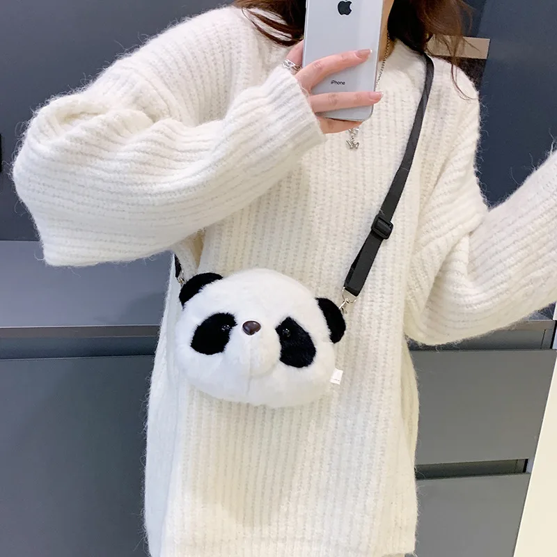 

Cartoon plush messenger bag cute animal bear schoolbag boys and girls shoulder bag light and soft exquisite suitable for gifts