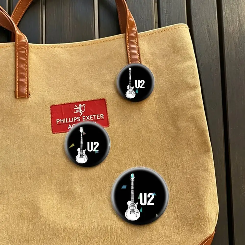 U2 band 32/44/58mm Handmade Pins Round Brooch Badge Backpacks Clothes Jewelry Gifts