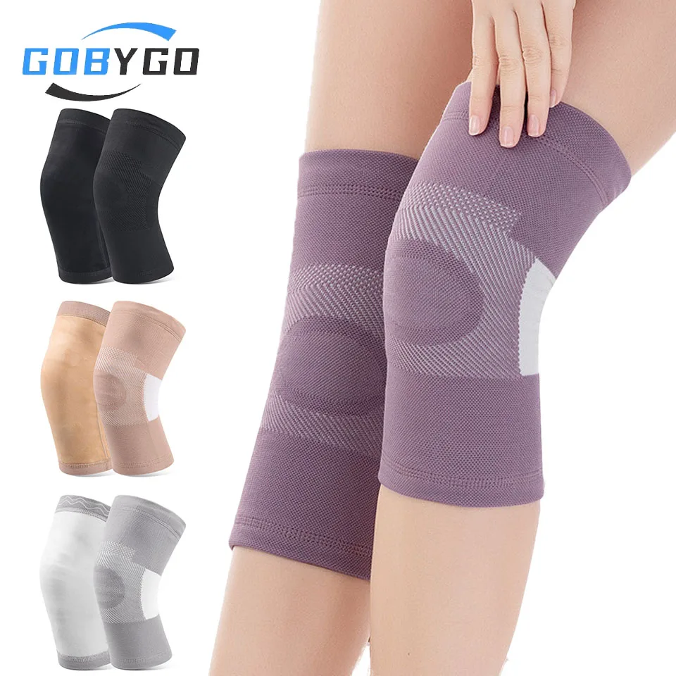 GOBYGO Winter Knee Support Middle-Aged Elderly People Old Cold Leg Warm Anti-Slip Knee Pad Knee Joint Add Fleece Knee Protectors