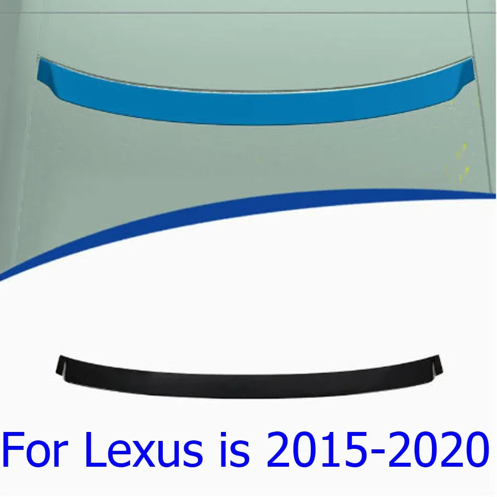 For Lexus is1996-2020 top wing Car Middle Spoiler Glossy black rear roof spoiler fender modification
