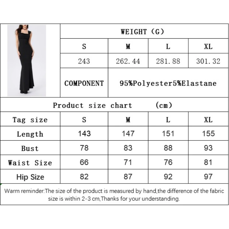 เดรสยาวทรงเข้ารูปคอเหลี่ยมแขนกุดเซ็กซี่สำหรับผู้หญิง แฟชั่นฤดูร้อนปี 2026 รุ่นใหม่ เอวสูง เหมาะสำหรับงานปาร์ตี้และคลับ