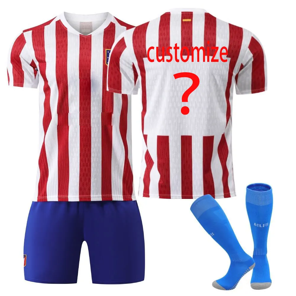2025/2026 Nueva temporada Atletico Madrid kits local y visitante Griezmann Alvarez conjuntos de camisetas de fútbol para adultos y niños