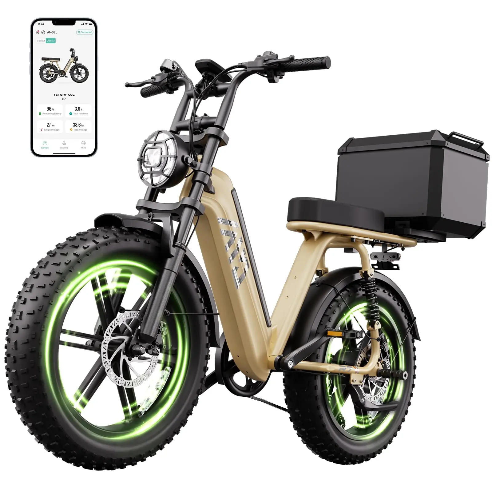 R7 Electric Multi-Purpose E-Bike Brushless Steel Frame Disc Brake Rear Hub Motor 15AH Electric Utility Wholesale 48v Hybrid