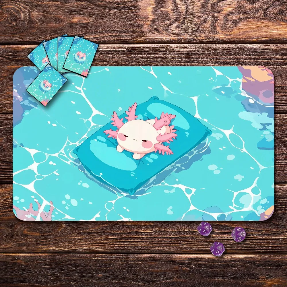 MTG Playmat, Board Game Mat for TCG, Ocean Spirit , Trading Card Games desk accessories alfombrillas para escritorio