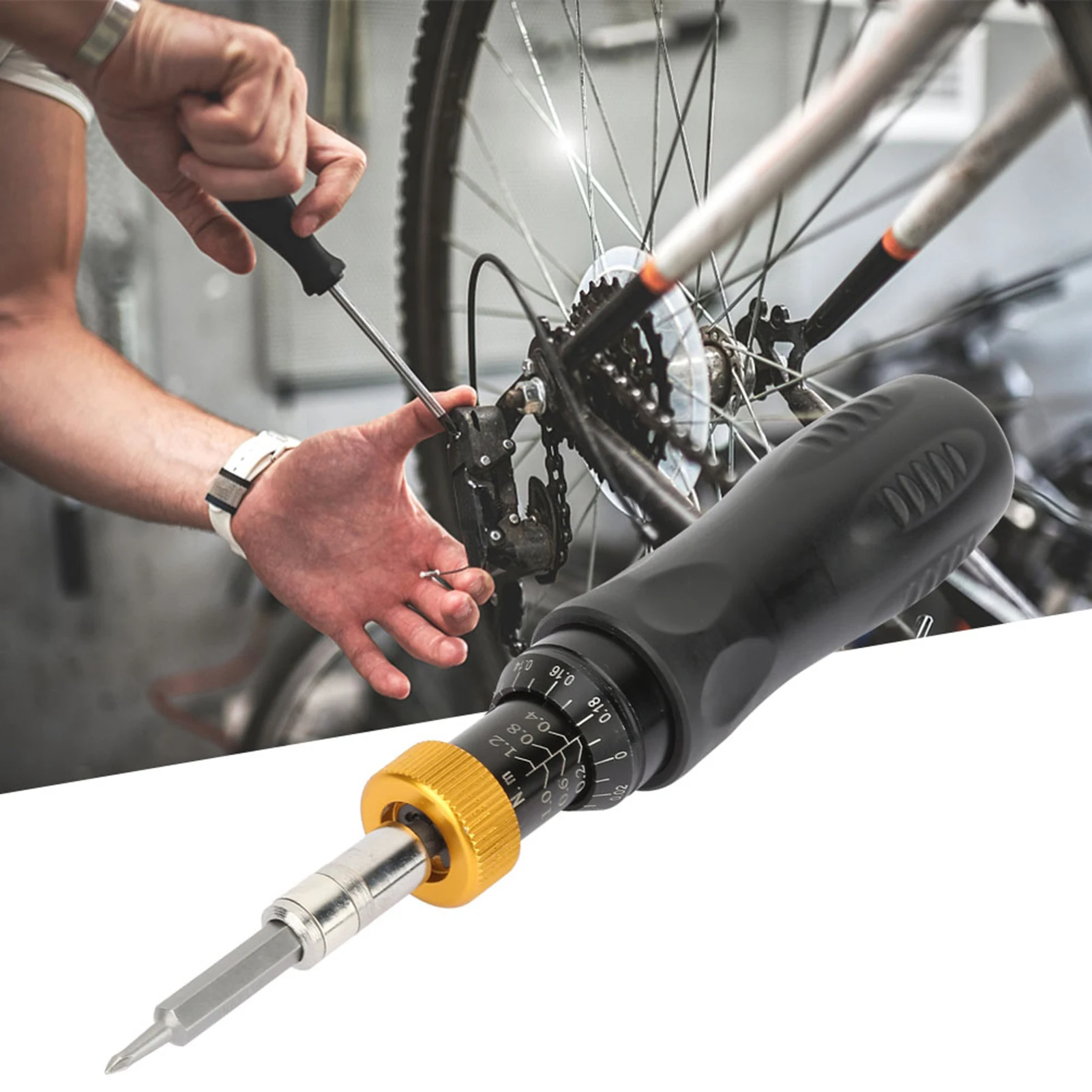 

Presetting Type Adjustable Torque Screwdriver 0.2-1.2Nm Hex Socket RTD-1.2