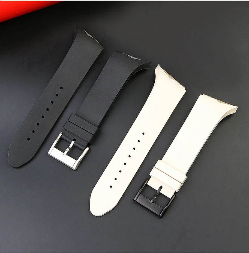 25mm Rubber Watch Strap for Hamilton Ventura H24655331 H24615331Bracelet Men Quality Silicone Replace Waterproof Watch Band Belt