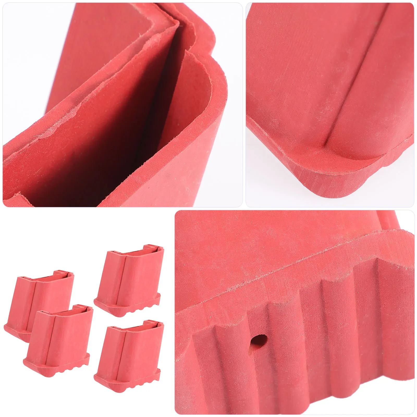 

4Pcs Ladder Feet Rubber Pads Non-Slip Protective Covers Household Ladder Feet Protector Animal Door Stops Animal Door Stops
