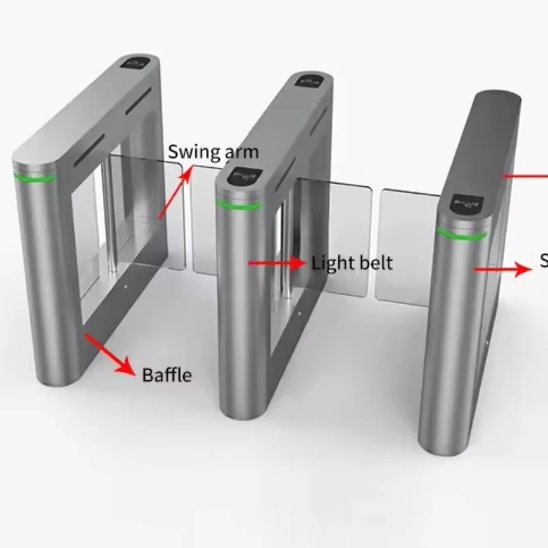 Pedestrian Passage Gate Speed Gate Turnstile Face Recognition Access Control Security for Entry And Exit