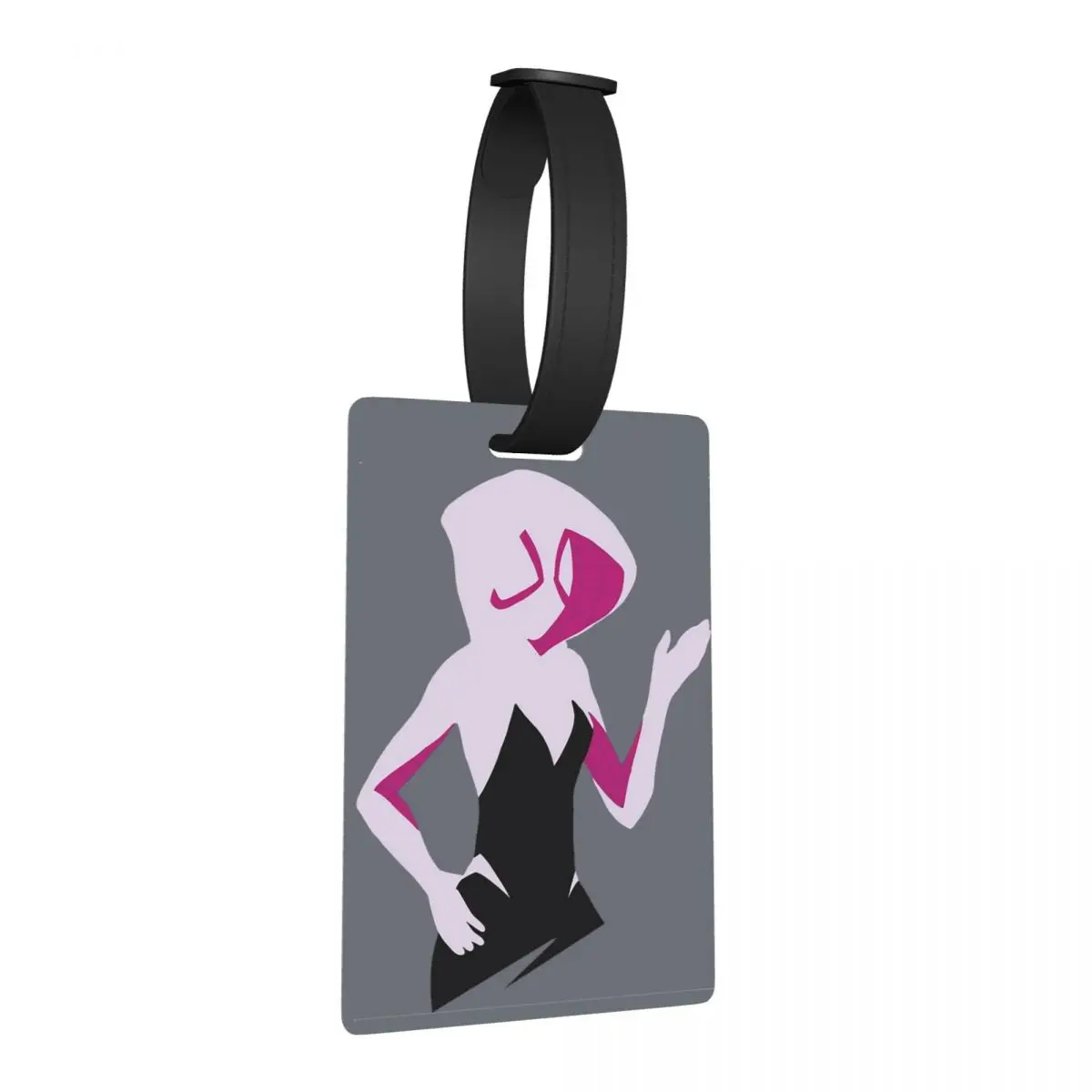 

Spider Gwen Spiderverse Luggage Tags Suitcase Accessories Travel Cute Baggage Boarding Tag Label Holder ID Name Address