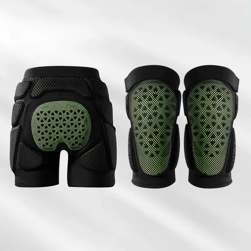 Ski Knee Pads Hip Pads ESA Sponge Thicken Impact-resistant Anti-Fall Kids Adults Sports Protective Gear Set Skating Sports Gear