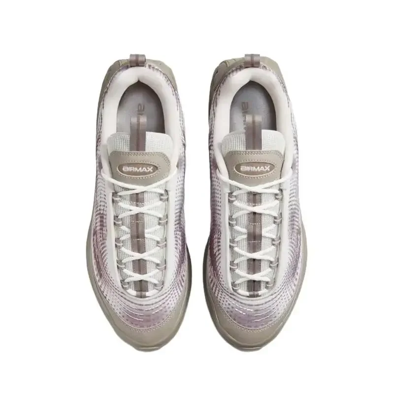 Nike Air Max Dn SP "Light Bone" รองเท้าวิ่งอเนกประสงค์กันลื่นทนต่อการสึกหรอต่ําสําหรับผู้ชายผู้หญิงสีขาวสีม่วง