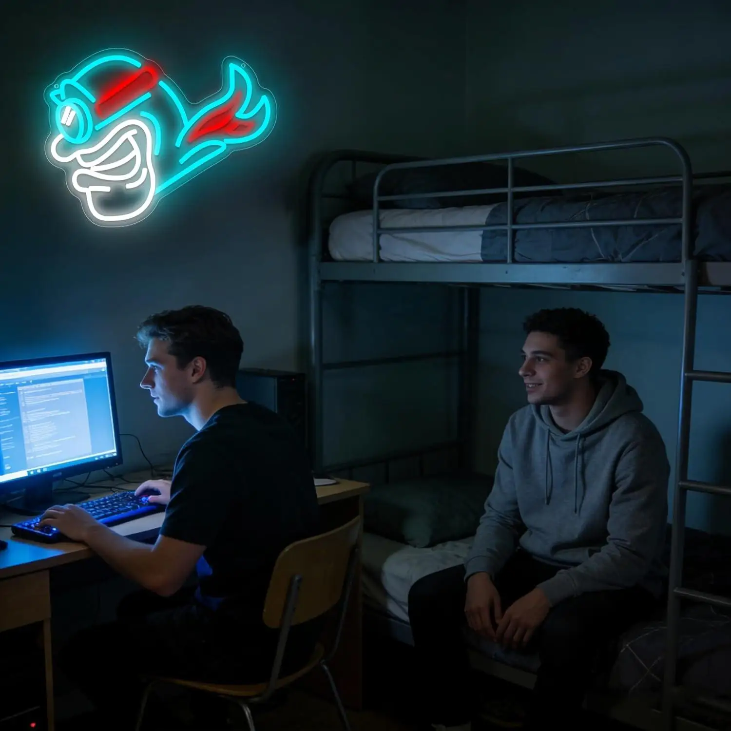 University Neon Sign Basketball USB Dimmable LED Neon Lights for Man Cave Dorm Bar Club Sports Gifts for Students Fans Men
