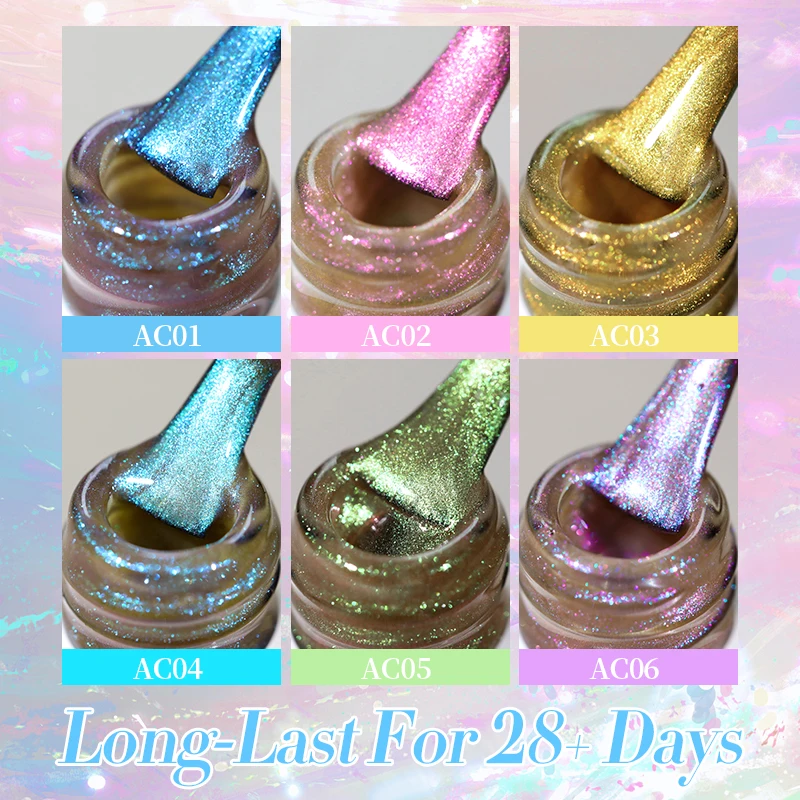 BORN PRETTY 10ml Auroras Cat Magnetic Gel Tears of Angels Crystal Shining Like A Fairy Tale Soak Off UV Gel Nail Art Varnish images - 6