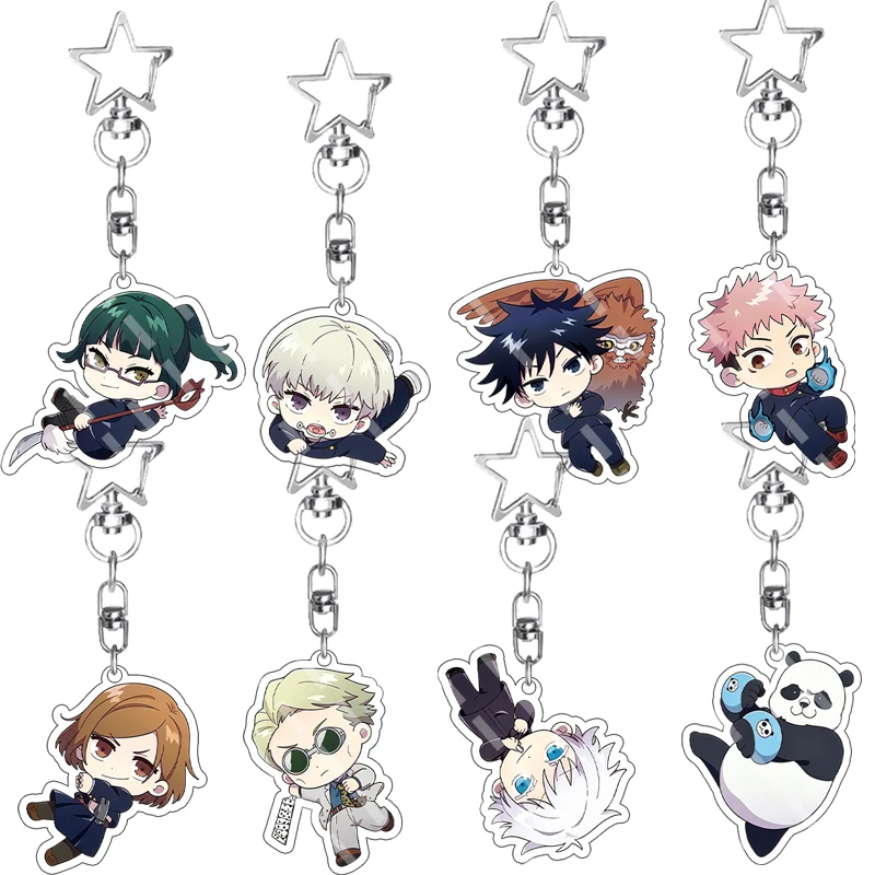 

Anime Cartoon Nanami Kento Kugisaki Nobara Zenin Maki Double-sided Print Acrylic Keychain Peripheral Pendant Decoration Ornament