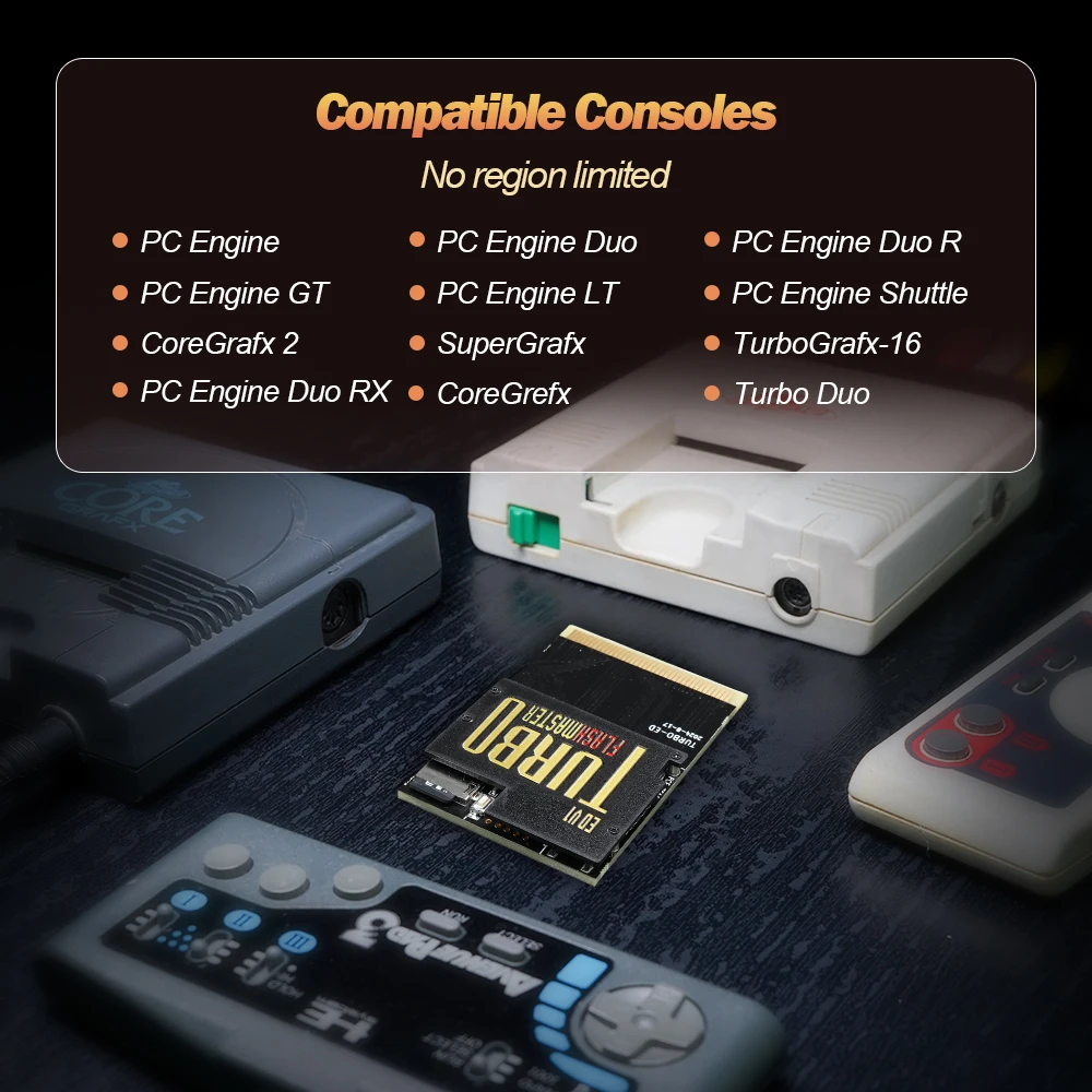 For TURBO ED PCE Card 1000 in 1 Game Card For PC-Engine Turbo GrafX and Turbo GrafX Game Console Card - Image 3