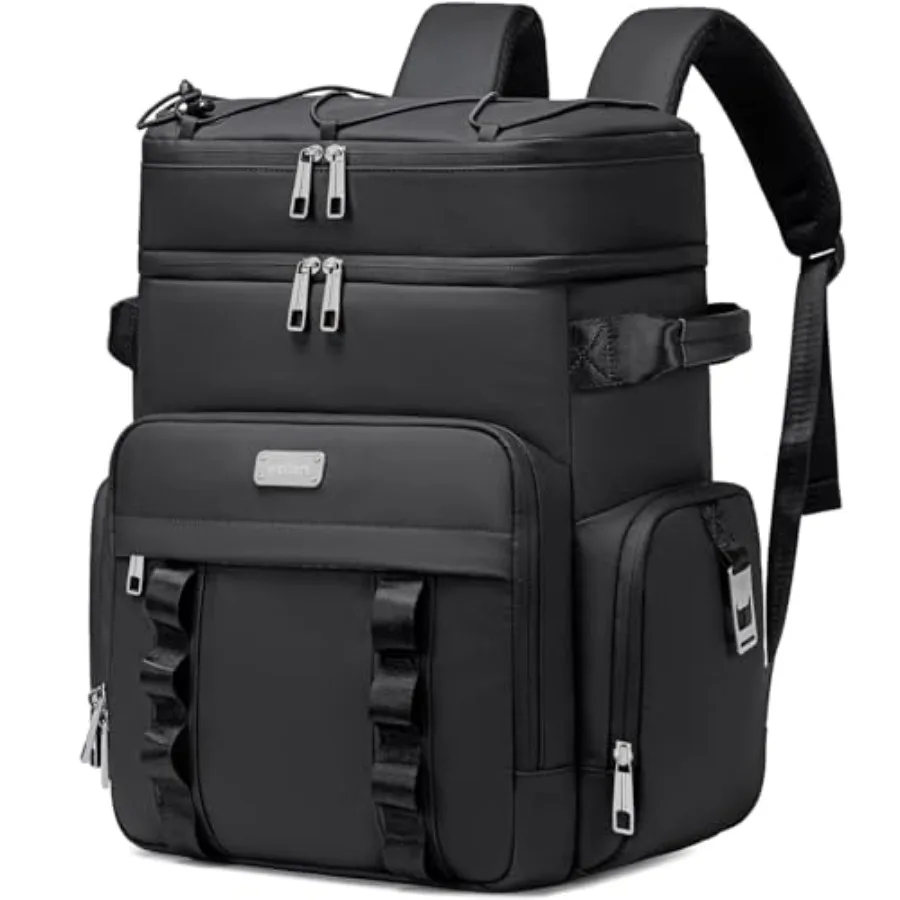 

Insulated Cooler Backpack, Double Deck Waterproof Soft Cooler Bag, Backpack Coolers Leak Proof Lunch Backpack for Men Women for