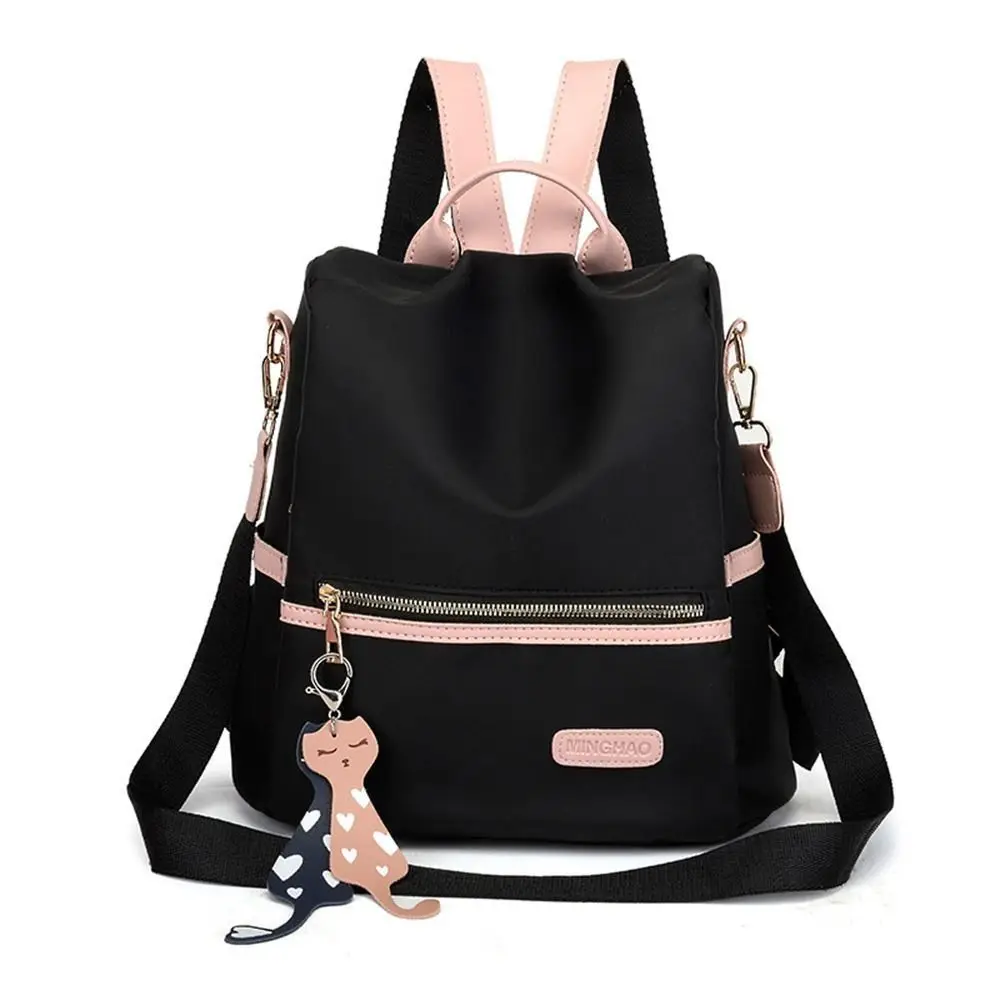 Stylish Multi‑pocket Women Backpack Oxford Cloth Water‑resistant Anti‑theft Backpack Durable Versatile Travel Rucksack Daily