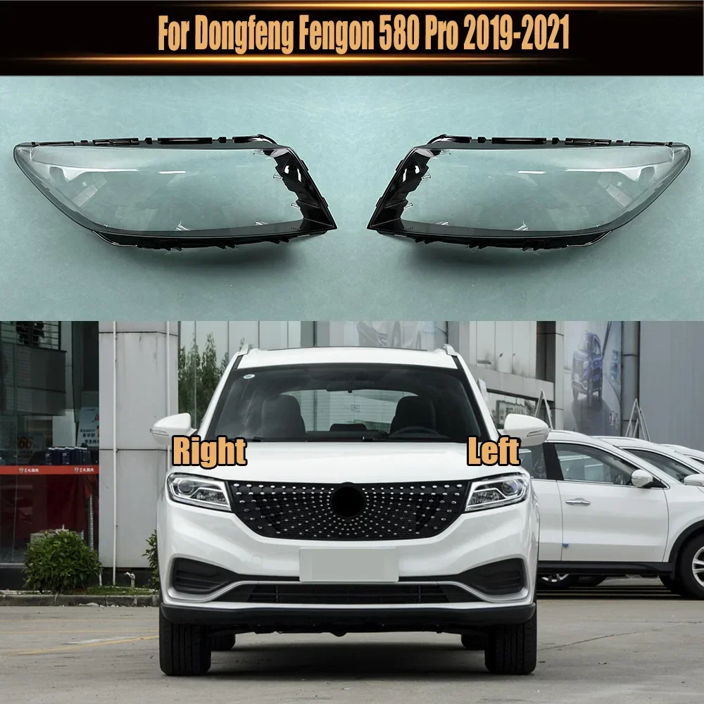 

For Dongfeng Fengon 580 Pro 2019-2021 Front Headlamp Cover Lamp Shade Headlight Shell Lens Plexiglass Replace Original Lampshade