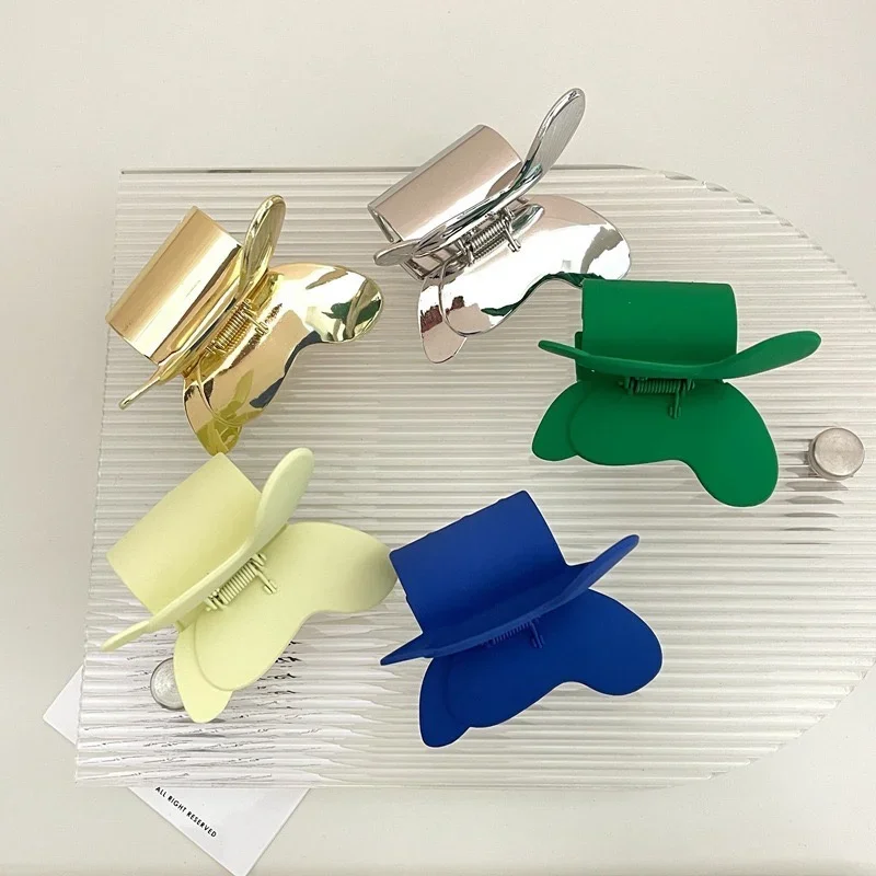 

Korean Edition Modern Fashionable Large Bow Hair Grip Clip Colorful Hairpins Hair accessory Girls Sweet Cute Shark Clip headwear