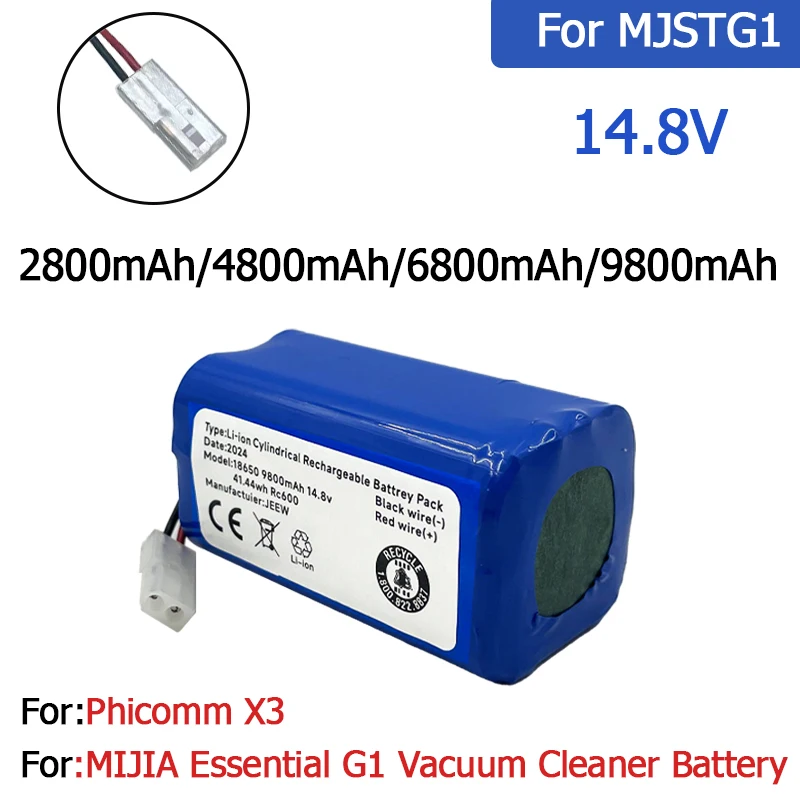 14,8 в литий-ионная батарея 18650 Аккумулятор для Xiaomi G1 Mi Essential MJSTG1 robot пылесос, для Panasonic 14,8 в литий-ионная батарея 18650 Аккумулятор для Xiaomi G1 Mi Essential MJSTG1 robot пылесос, для Panasonic