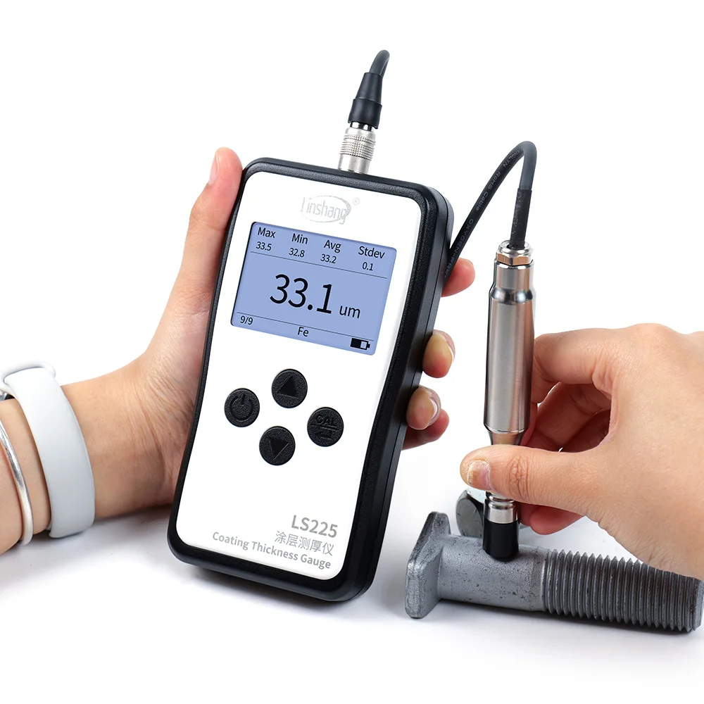 Professional Grade Coating Thickness Tester LS225 F500 Precision Chromium-Zinc Coating Thickness Tester for Bolts