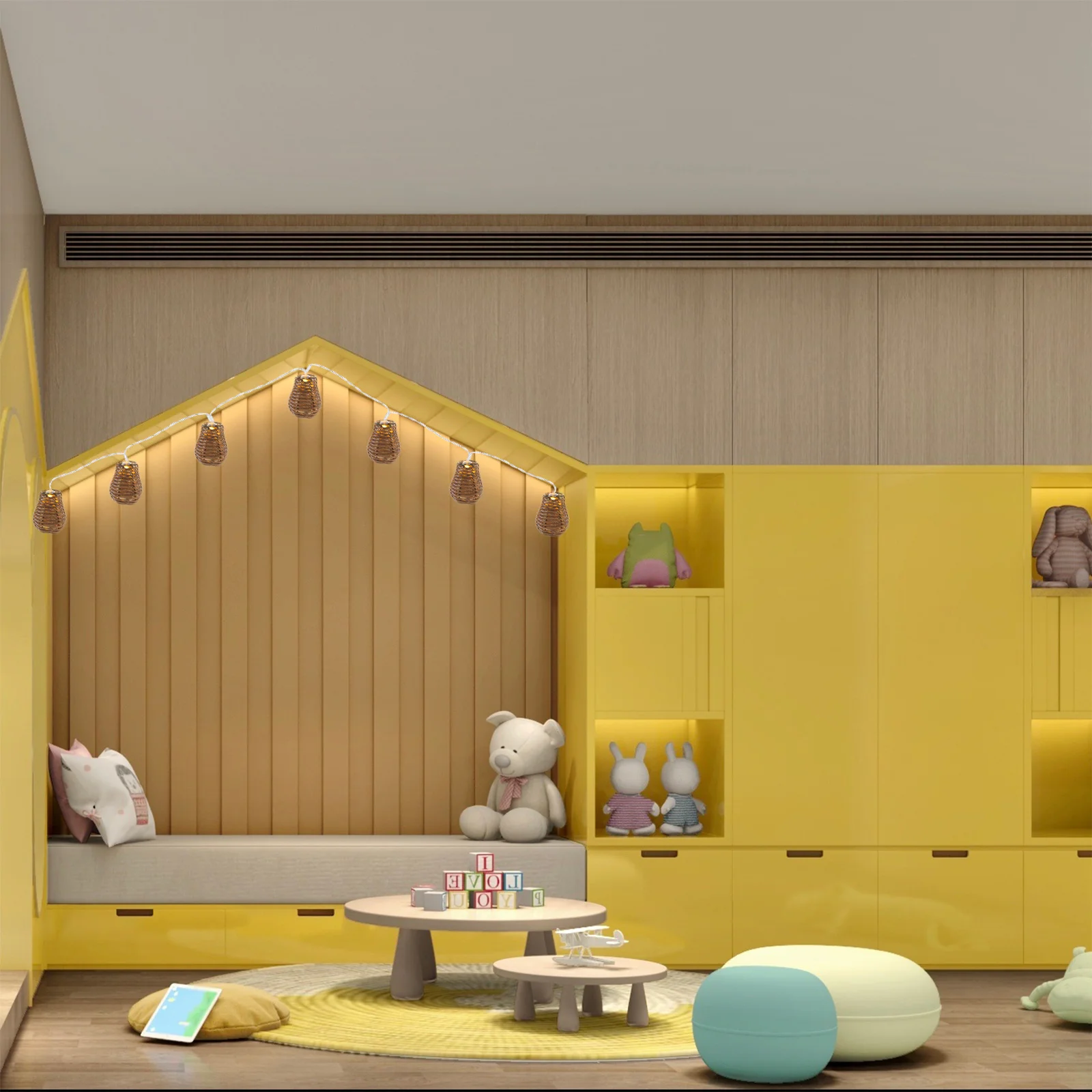 Vintage Stil LED Lampe String Simulation Rattan Dekorative Licht String Party Atmosphäre Kreative Lampe Atmosphäre Licht