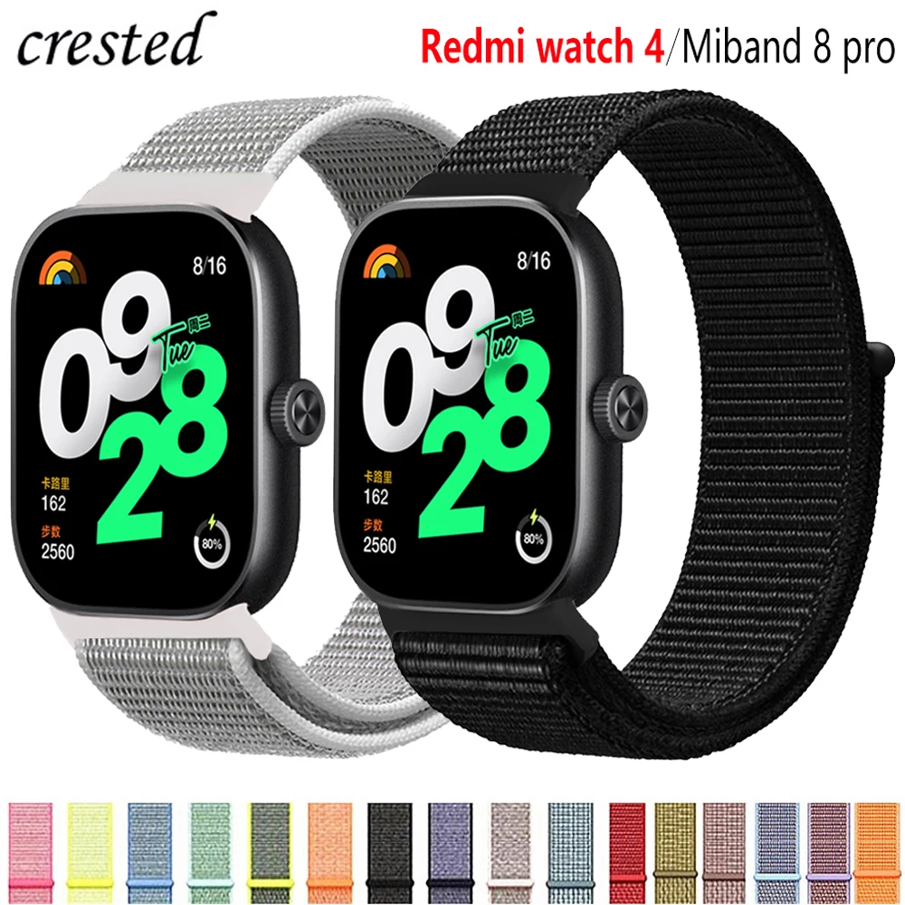 Nylon Loop for Xiaomi Redmi Watch 4 Band accessories sports Breathable Original correa Replacement bracelet mi band 8 pro Strap