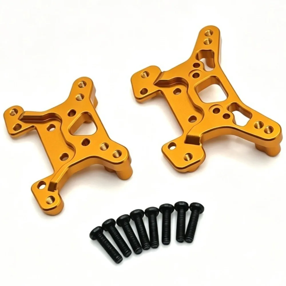 Compatible With WLTOYS 144016 144018 124017 124018 1/14 1/12 RLAARLO XDKJ-001 RC Car Metal Upgrade Parts Front Rear Shock Towers
