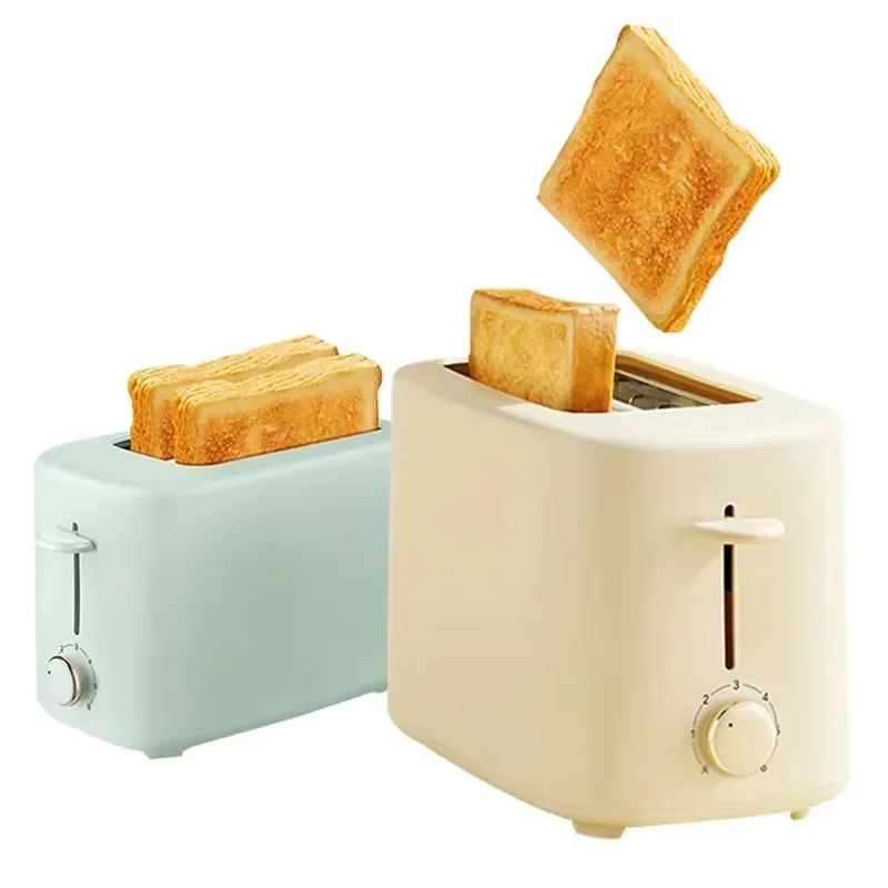 Electric Toaster 2 Slices Breakfast Bread Machine Removable Crumb Tray Toasters Home Automatic Sandwich Heating Maker 220V