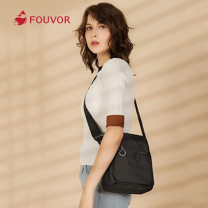 

Fouvor Fashion Casual Womens Crossbody Bag New Business Large Capacity Shoulder Bag Oxford Multifunctional Messenger Bag 2802-04