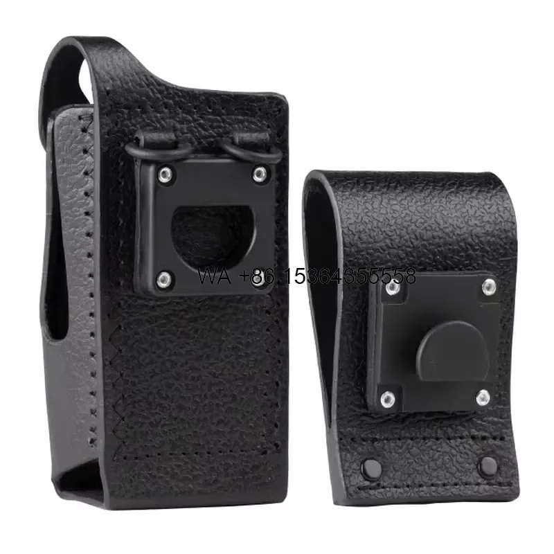 Wmwmnu for PMLN5865 Leather Handheld Carry Case with Swivel and Belt Loop for Walkie Talkie Compatible XPR3500
