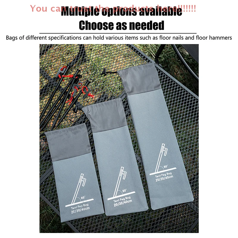 

Portable Wind Rope Storage Bags Of Various Sizes For Outdoor Camping Outdoor Canopies Tent Nails, Storage Bags With Pull Ropes