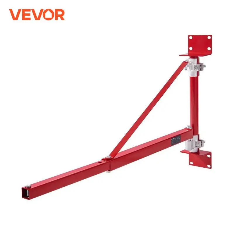 VEVOR Electric Hoist Support Arm Steel Hoist Frame with Pole 180° Swivel Scaffold Hoist Lifting Holder for Workshop Garage