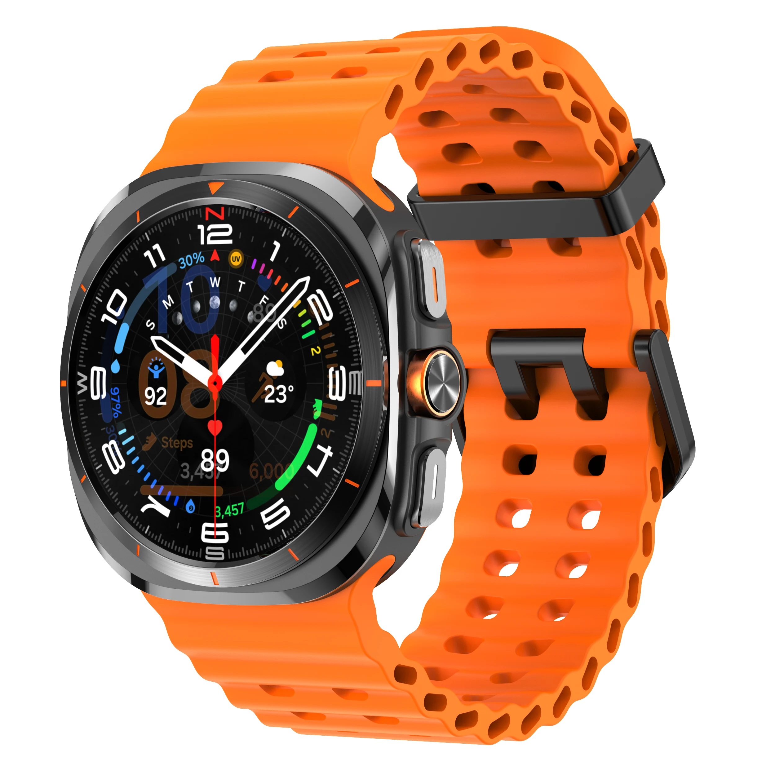 Uhrenarmband für Samsung Galaxy Watch 7 8 Ultra Ersatz-Gummiarmband für Samsung Galaxy Watch8 Zubehör