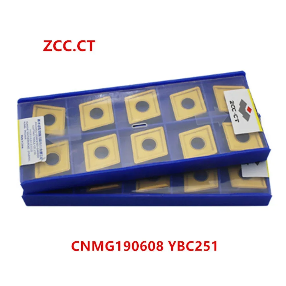 ZCC.CT 10P  CNMG160608/160612/190608/190612/190616 -PM / -DR  YBC251 Indexable turning tool Insert CNC Carbide Insert For steel