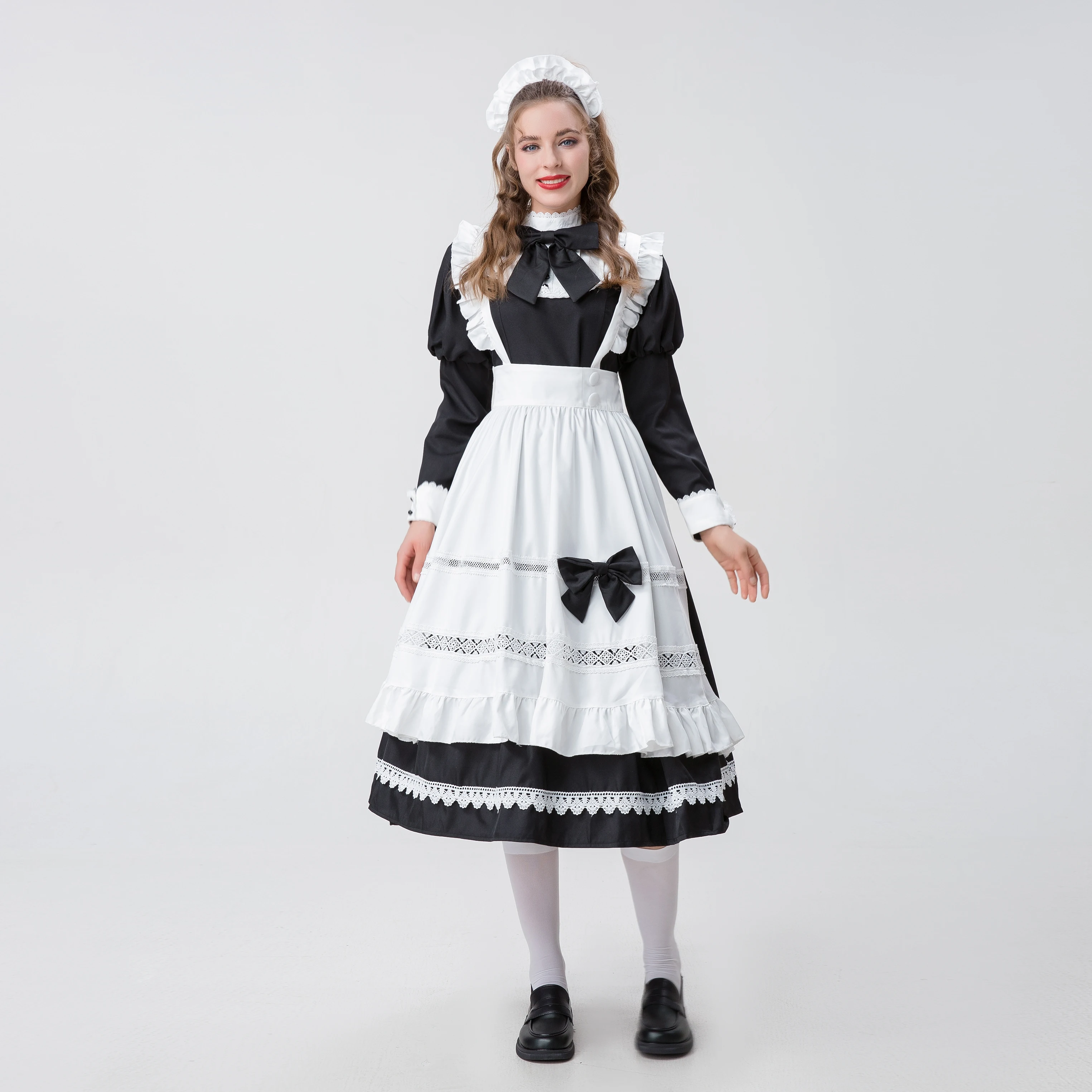 

Sexy Japanese Cafe Party Anime Cute Lolita Maid Cosplay Costume Halloween Masquerade Sissy Sweet French Wench Fancy Dress