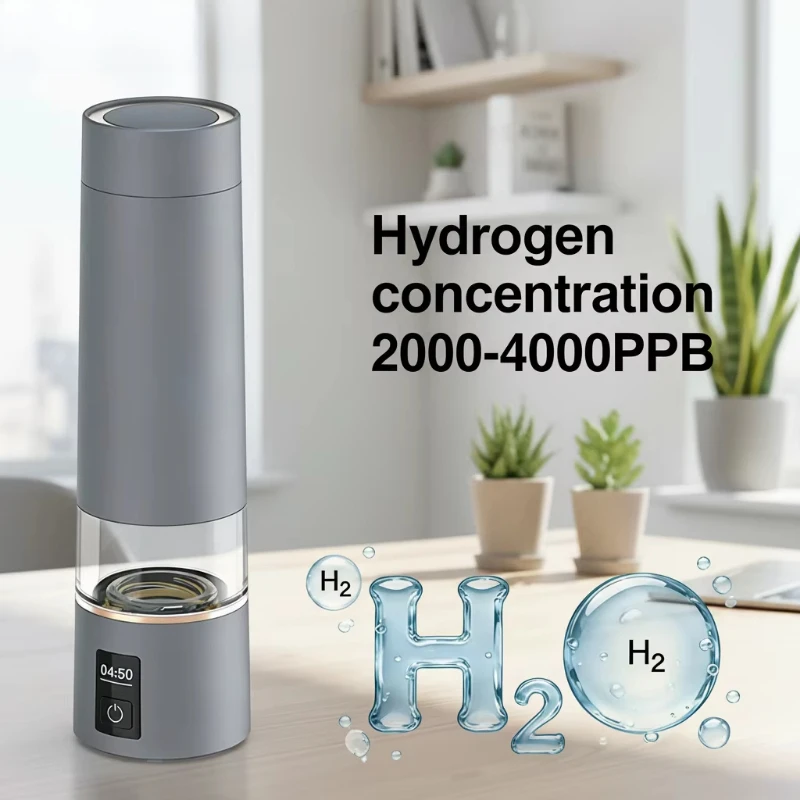 Portable 2000ppb 4000ppb 270ML Capacity Hydrogen Rich Water Generator Bottle