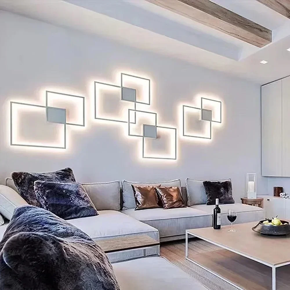 Led wall lights mounted indoor decoration audience sconces living room loft hotel homestay art picture wall lamps