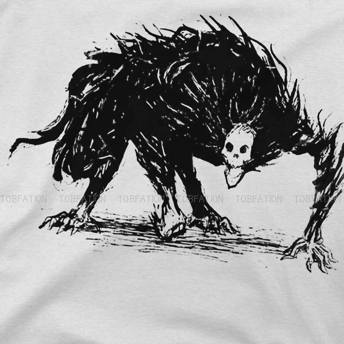 Dark Beast Fashion TShirts Bloodborne Game Soul Male Graphic Pure Cotton Streetwear T Shirt O Neck